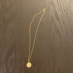 Gold evil eye necklace